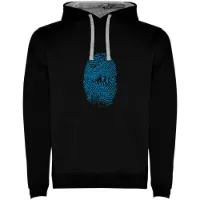 Kruskis Mountain Fingerprint Two-colour Tröja Med Huva