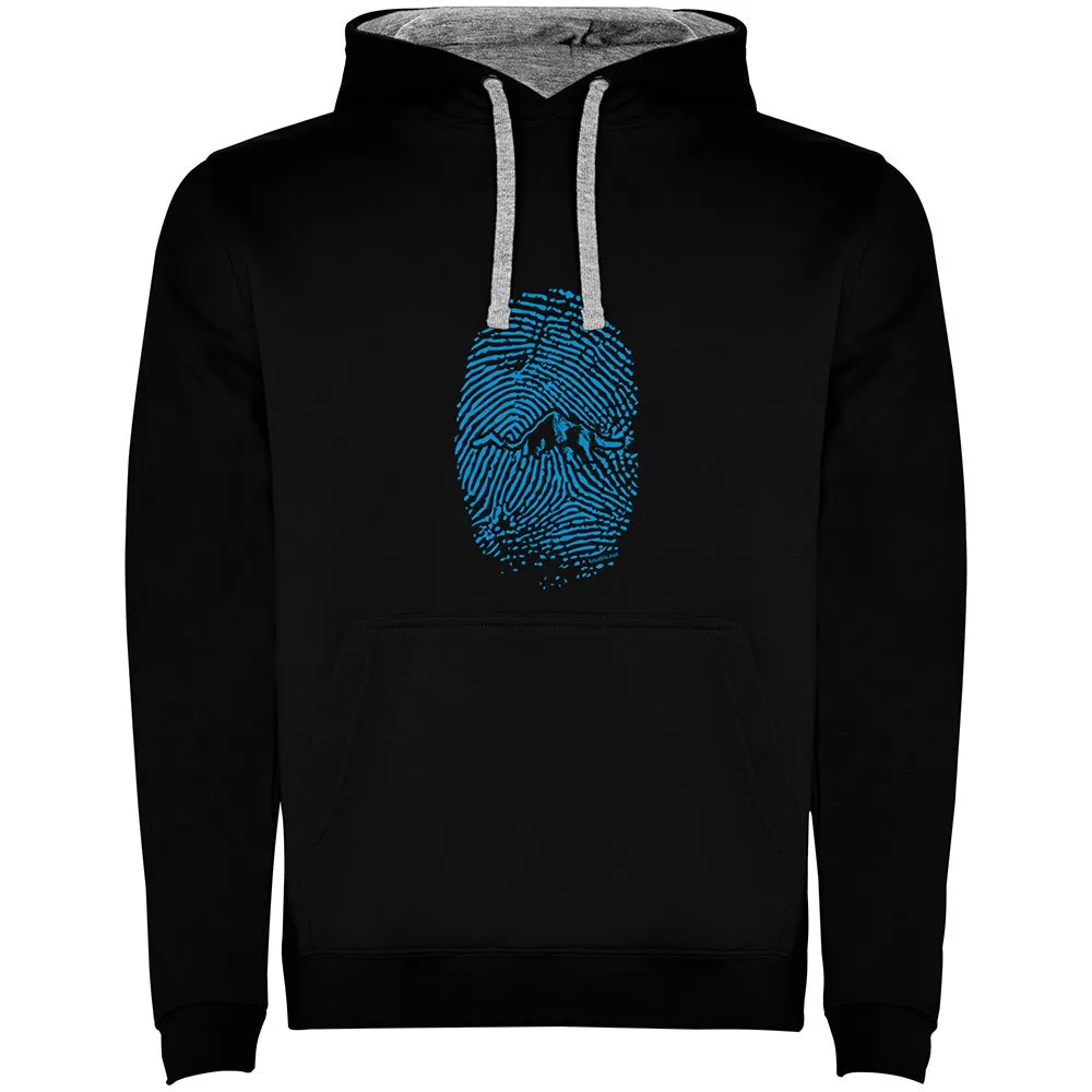 Kruskis Mountain Fingerprint Two-colour Tröja Med Huva
