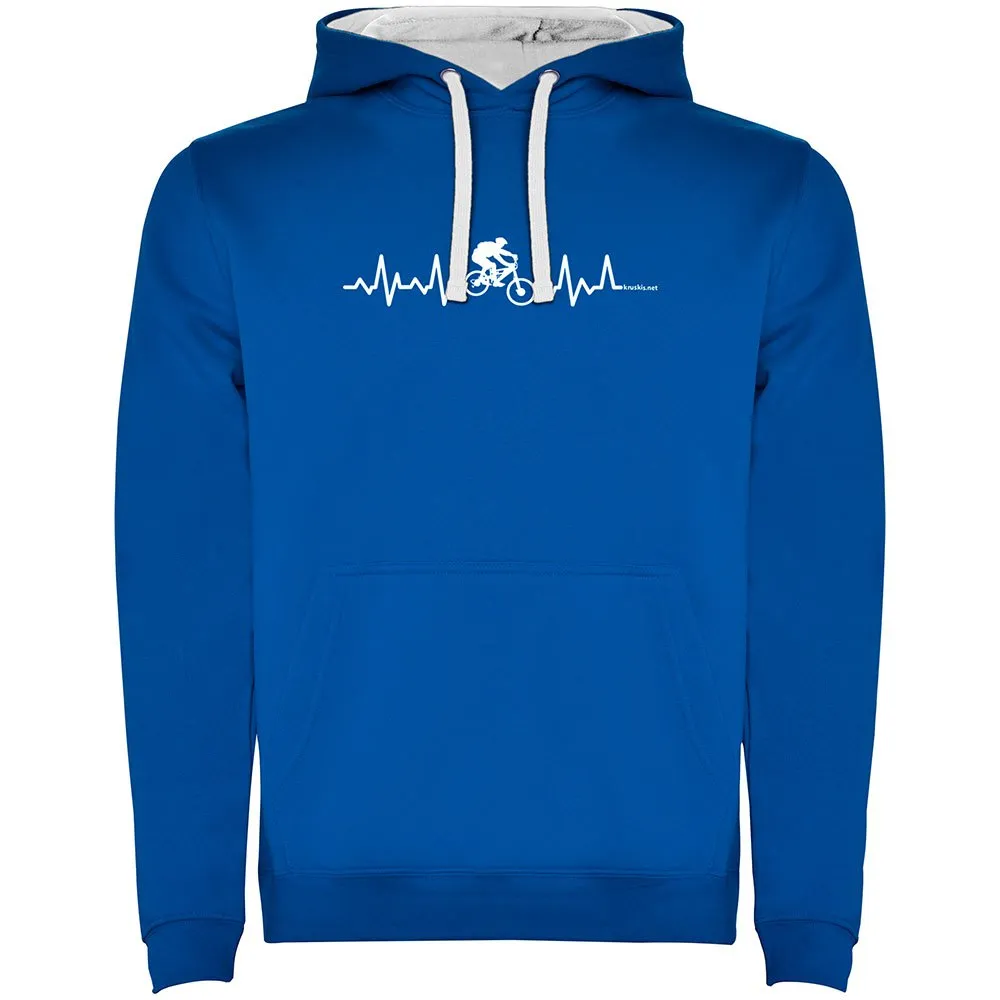 Kruskis Mtb Heartbeat Two-colour Tröja Med Huva Kruskis Mtb Heartbeat Two-colour Tröja Med Huva