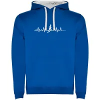 Kruskis Runner Heartbeat Two-colour Tröja Med Huva male Kruskis Runner Heartbeat Two-colour Tröja Med Huva male