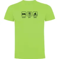 Kruskis Sleep Eat And Bike T-shirt Med Korta ärmar Kruskis Sleep Eat And Bike T-shirt Med Korta ärmar