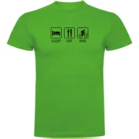 Kruskis Sleep Eat And Bike T-shirt Med Korta ärmar Kruskis Sleep Eat And Bike T-shirt Med Korta ärmar
