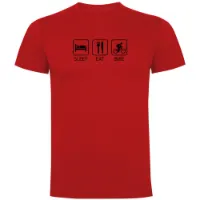 Kruskis Sleep Eat And Bike T-shirt Med Korta ärmar