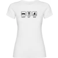 Kruskis Sleep Eat And Bike T-shirt Med Korta ärmar Kruskis Sleep Eat And Bike T-shirt Med Korta ärmar