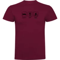 Kruskis Sleep Eat And Bike T-shirt Med Korta ärmar