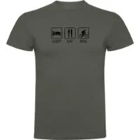 Kruskis Sleep Eat And Bike T-shirt Med Korta ärmar