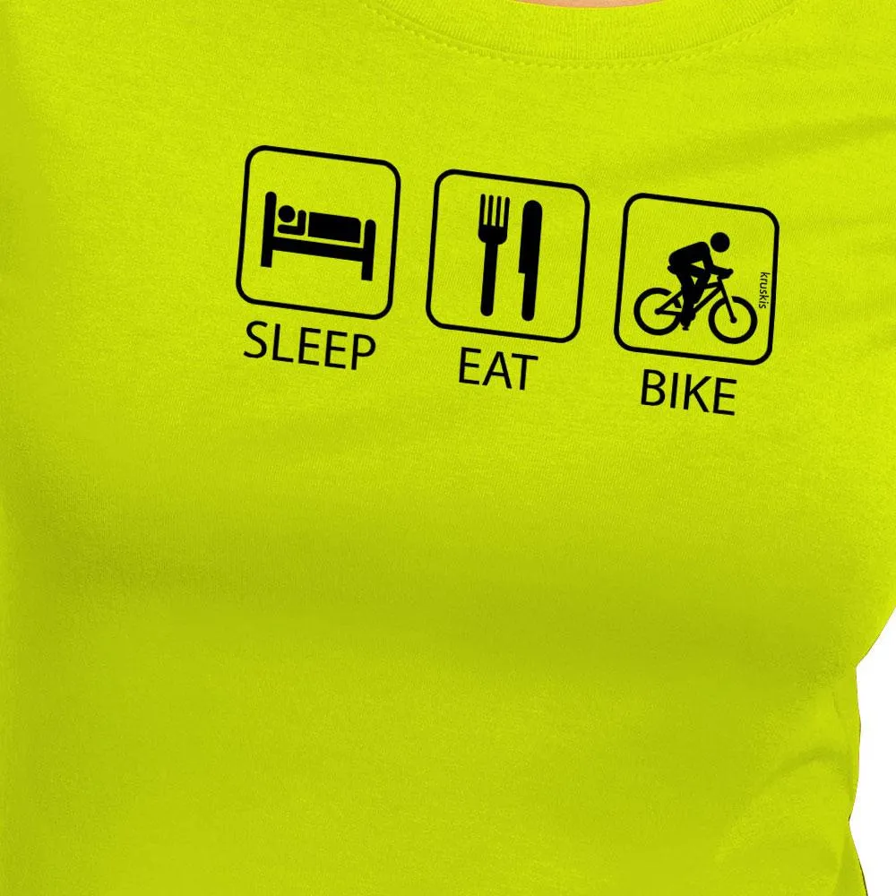 Kruskis Sleep Eat And Bike T-shirt Med Korta ärmar Kruskis Sleep Eat And Bike T-shirt Med Korta ärmar