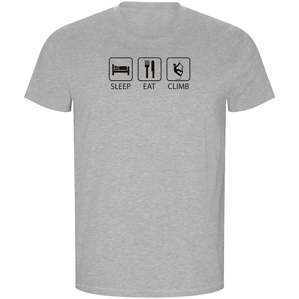 Kruskis Sleep Eat And Climb Eco T-shirt Med Korta ärmar Kruskis Sleep Eat And Climb Eco T-shirt Med Korta ärmar