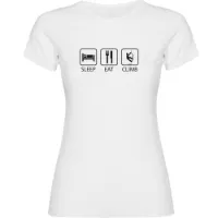 Kruskis Sleep Eat And Climb T-shirt Med Korta ärmar Kruskis Sleep Eat And Climb T-shirt Med Korta ärmar