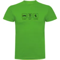 Kruskis Sleep Eat And Climb T-shirt Med Korta ärmar Kruskis Sleep Eat And Climb T-shirt Med Korta ärmar