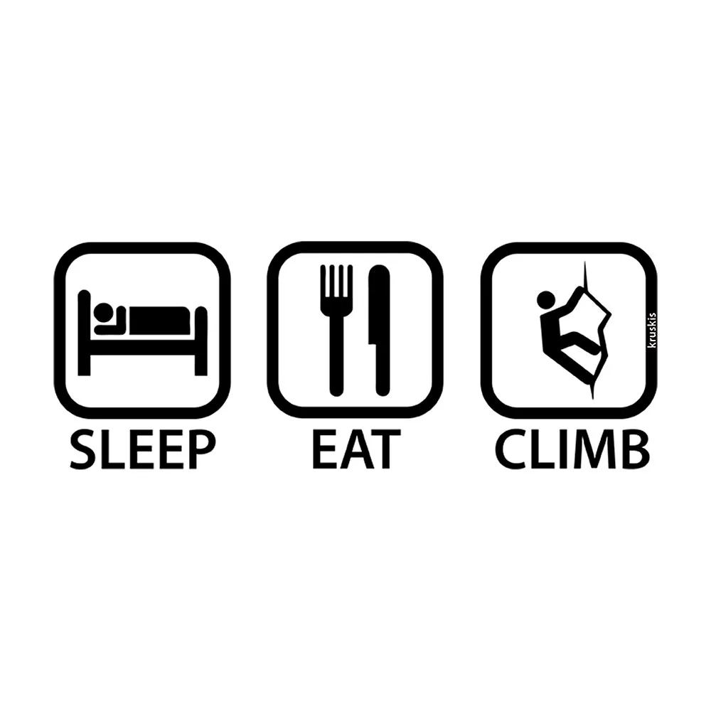Kruskis Sleep Eat And Climb T-shirt Med Korta ärmar