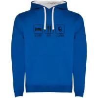 Kruskis Sleep Eat And Climb Two-colour Tröja Med Huva
