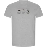 Kruskis Sleep Eat And Run Eco T-shirt Med Korta ärmar male Kruskis Sleep Eat And Run Eco T-shirt Med Korta ärmar male