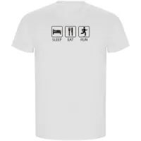 Kruskis Sleep Eat And Run Eco T-shirt Med Korta ärmar male Kruskis Sleep Eat And Run Eco T-shirt Med Korta ärmar male