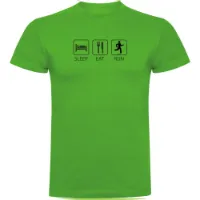 Kruskis Sleep Eat And Run T-shirt Med Korta ärmar female Kruskis Sleep Eat And Run T-shirt Med Korta ärmar female
