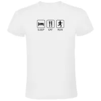 Kruskis Sleep Eat And Run T-shirt Med Korta ärmar male Kruskis Sleep Eat And Run T-shirt Med Korta ärmar male