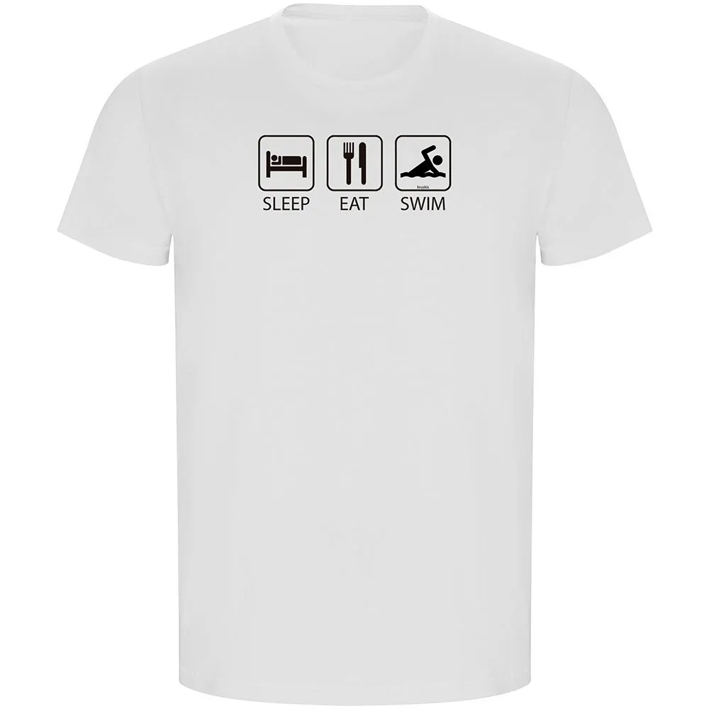 Kruskis Sleep Eat And Swim Eco T-shirt Med Korta ärmar male Kruskis Sleep Eat And Swim Eco T-shirt Med Korta ärmar male