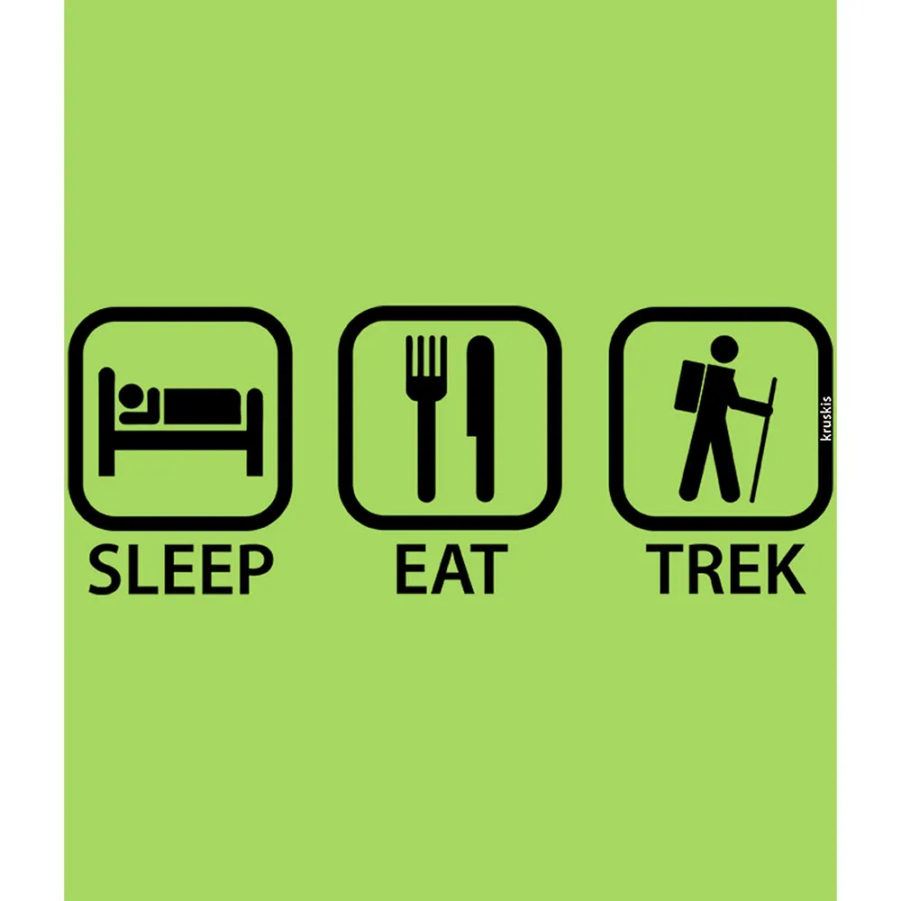 Kruskis Sleep Eat And Trek T-shirt Med Korta ärmar