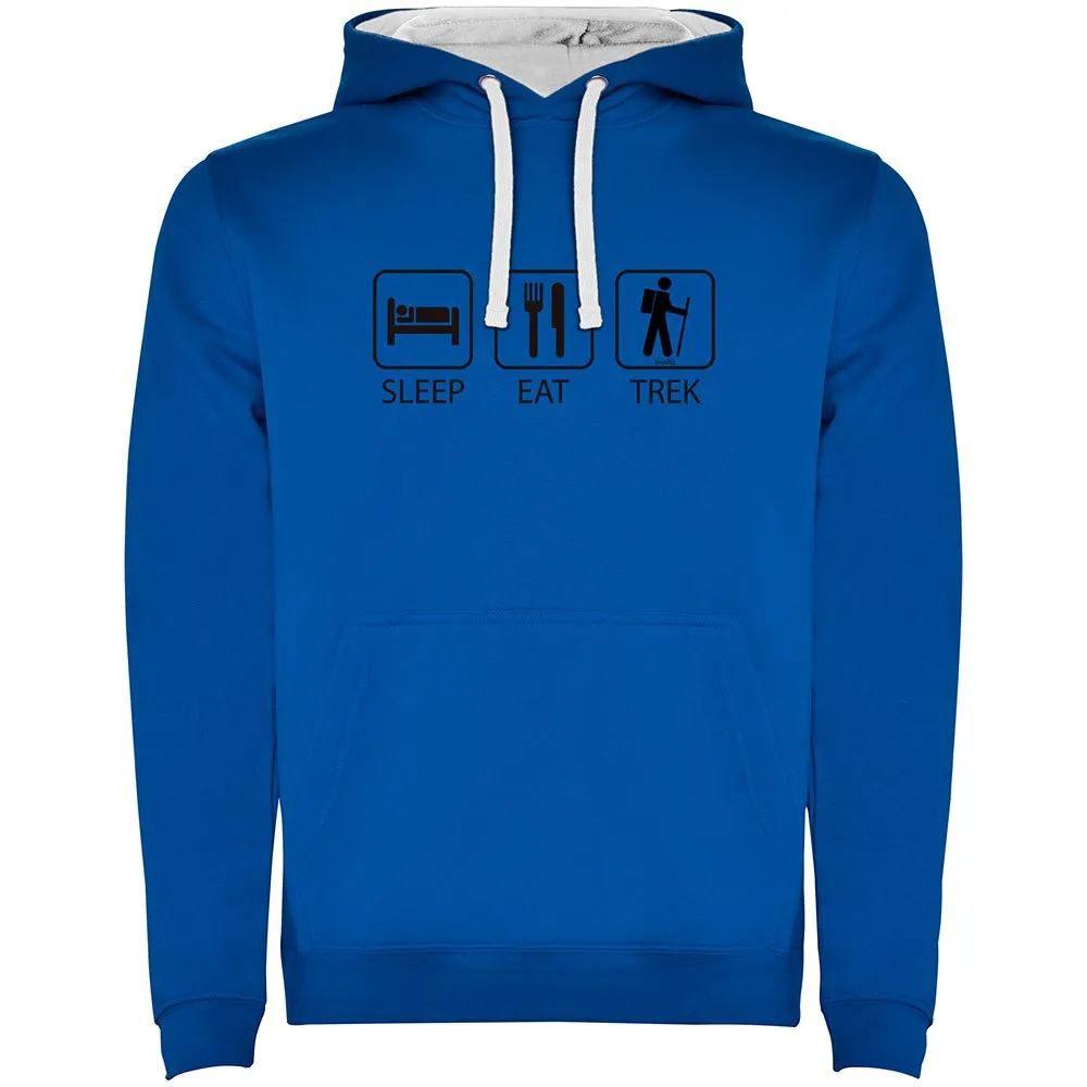 Kruskis Sleep Eat And Trek Two-colour Tröja Med Huva