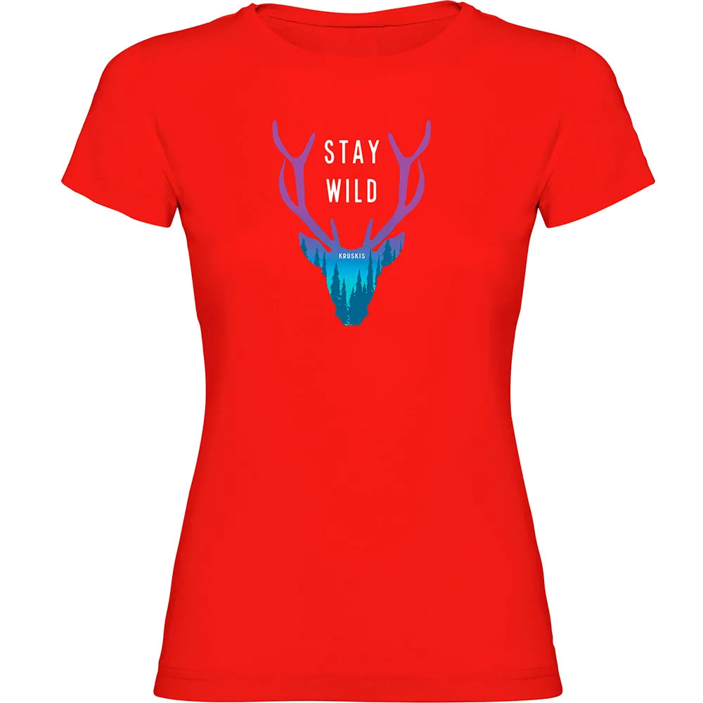 Kruskis Stay Wild T-shirt Med Korta ärmar Kruskis Stay Wild T-shirt Med Korta ärmar