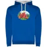 Royal blue / white