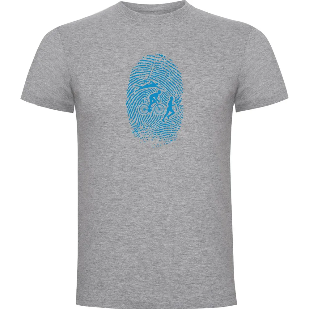 Kruskis Triathlon Fingerprint T-shirt Med Korta ärmar male
