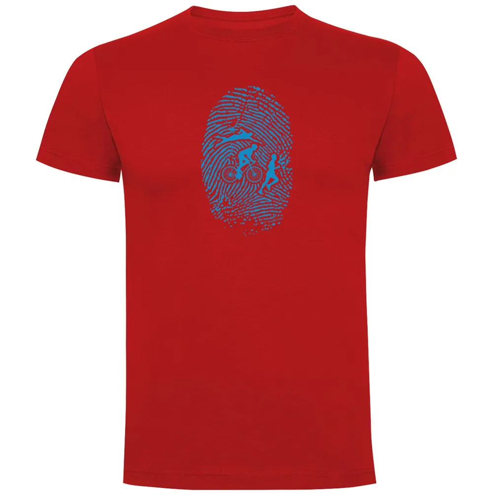 Kruskis Triathlon Fingerprint T-shirt Med Korta ärmar male