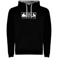 Kruskis Triathlon Two-colour Tröja Med Huva male