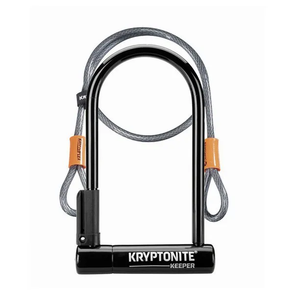 Kryptonite Keeper 12 Standard Flex 4 Bygellås, Black / grey, 12 x 102 x 203mm Kryptonite Keeper 12 Standard Flex 4 Bygellås, Black / grey, 12 x 102 x 203mm