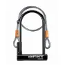 Kryptonite Keeper 12 Standard Flex 4 Bygellås, Black / grey, 12 x 102 x 203mm