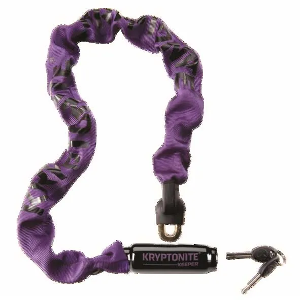 Kryptonite Keeper 785 Integrated Kedjelås, Purple, 85cm