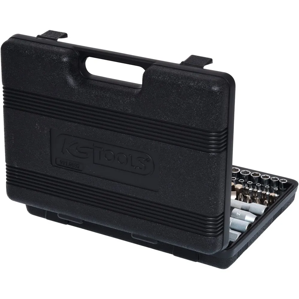 KS Tools 1/4+1/2 Hylsnyckelsats 82 Bitar, Silver, One Size
