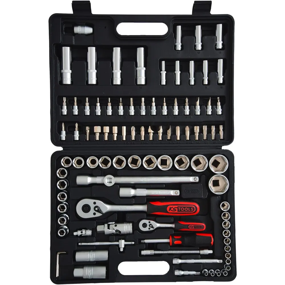 KS Tools 1/4+1/2 Hylsnyckelsats 94 Bitar, Silver, One Size KS Tools 1/4+1/2 Hylsnyckelsats 94 Bitar, Silver, One Size