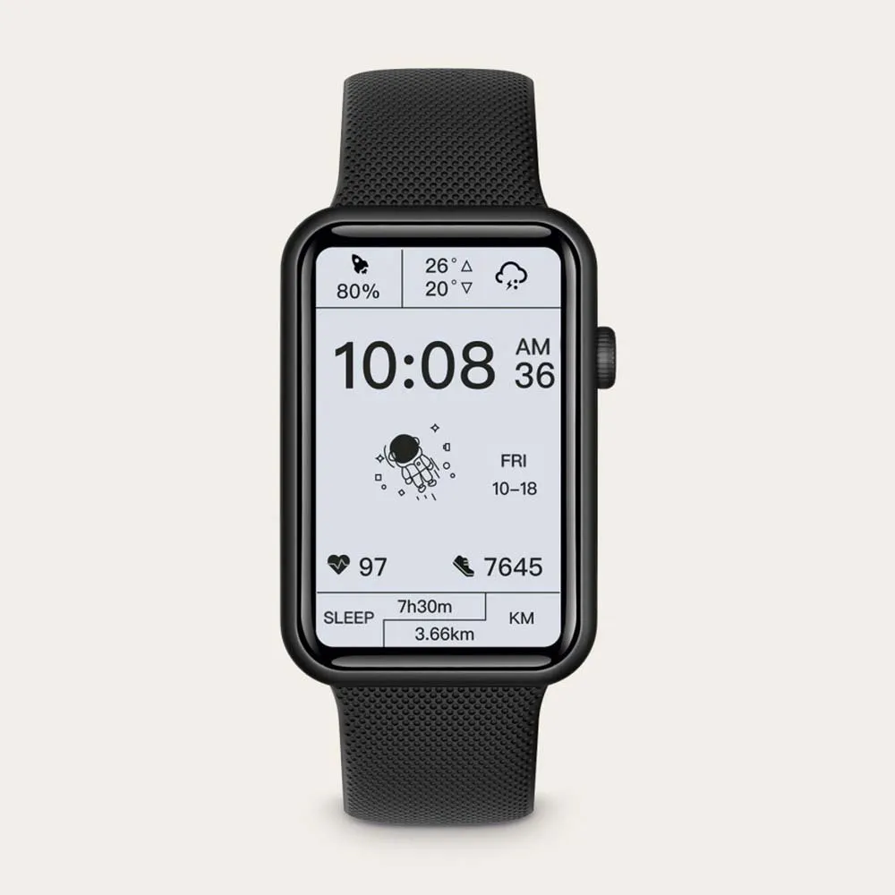 KSIX Tube Smartklocka, Black