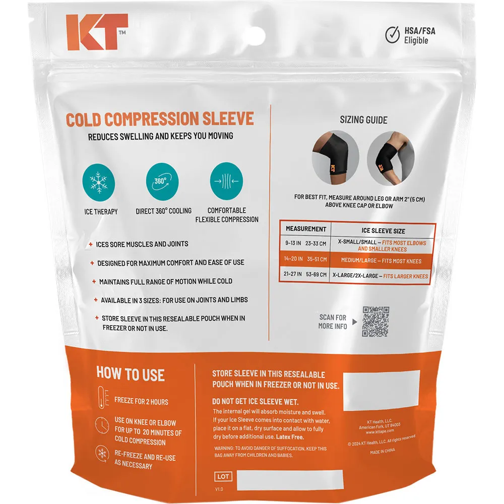 KT Tape Ice Sleeve Elastiskt Rörformat Bandage KT Tape Ice Sleeve Elastiskt Rörformat Bandage