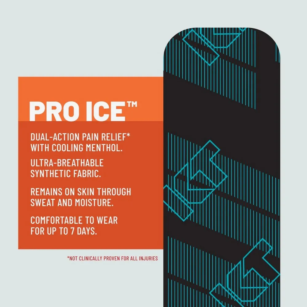 KT Tape Pro Ice 5.1x25.4cm 20 Units Förskuren Kinesiologitejp, Black, One Size KT Tape Pro Ice 5.1x25.4cm 20 Units Förskuren Kinesiologitejp, Black, One Size