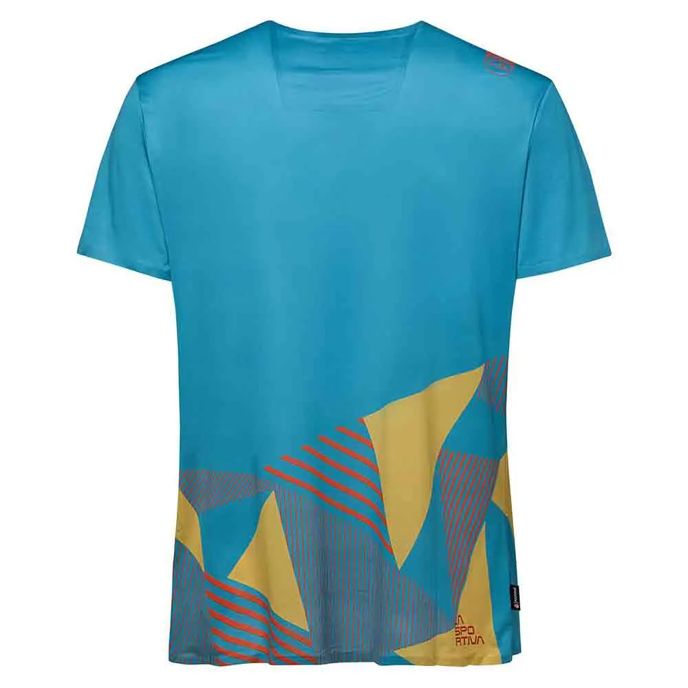 La Sportiva Comp T-shirt Med Korta ärmar, Tropic blue / bamboo La Sportiva Comp T-shirt Med Korta ärmar, Tropic blue / bamboo