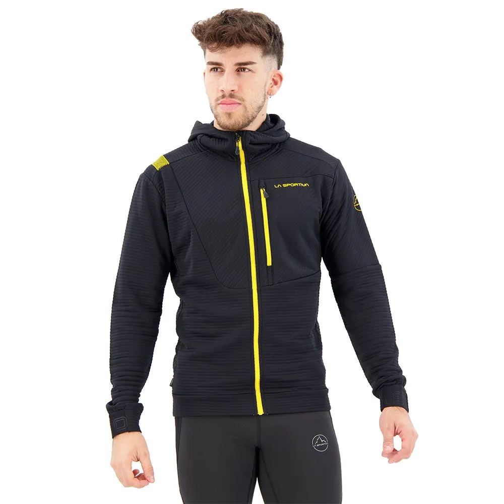 La Sportiva Mood Tröja Med Huva, Black / yellow