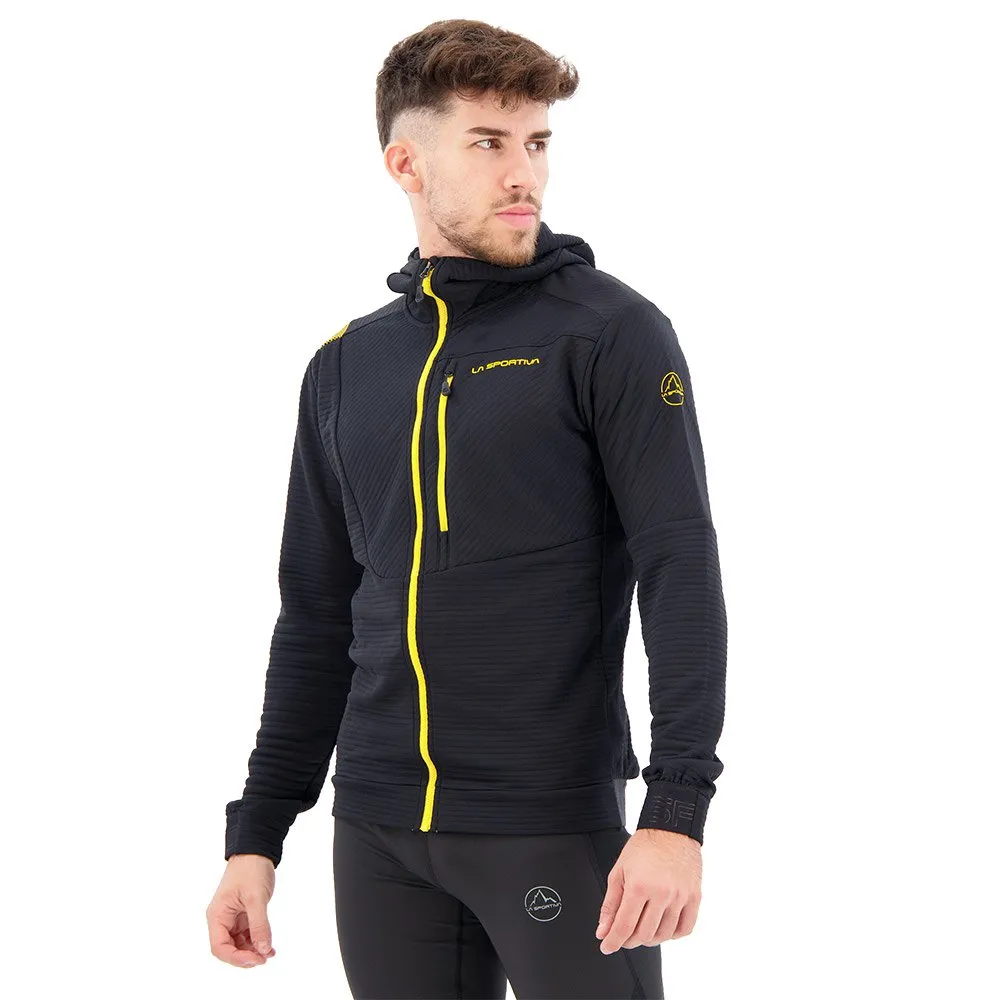 La Sportiva Mood Tröja Med Huva, Black / yellow