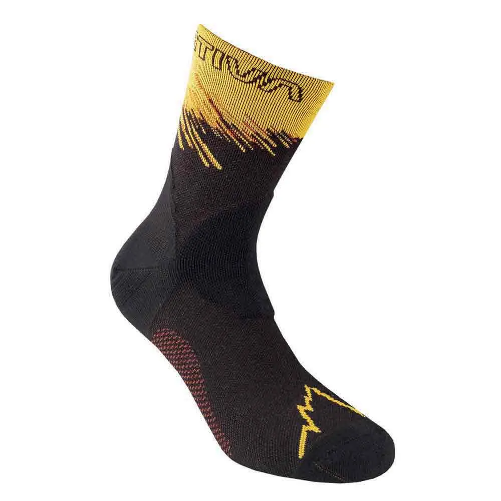 La Sportiva Ultra Running Strumpor, Black / yellow La Sportiva Ultra Running Strumpor, Black / yellow