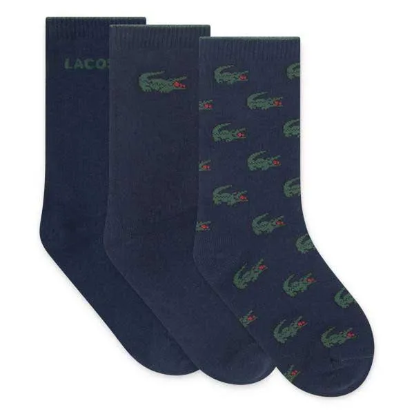 Lacoste Croc Crew Strumpor 3 Enheter