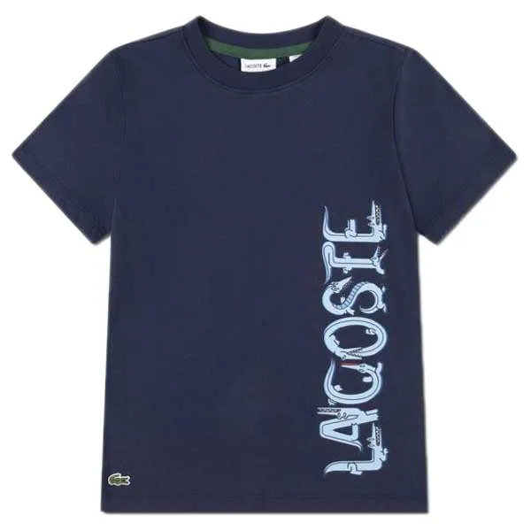 Lacoste Croc Letter Graphic T-shirt Med Korta ärmar