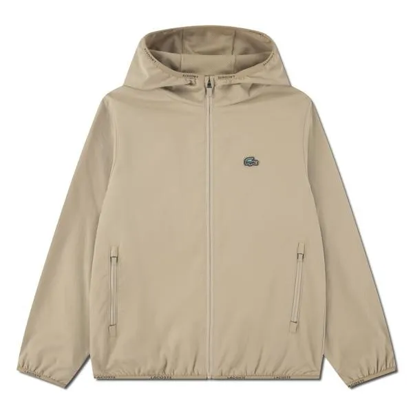 Lacoste Life Croc Woven Sweatshirt Med Dragkedja