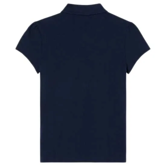 Lacoste Petite Kortärmad Polotröja, Marine, 1Y