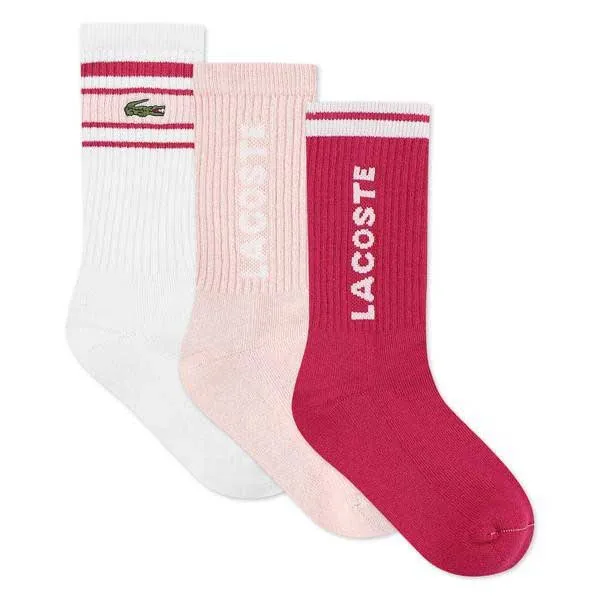 Lacoste Stripe Crew Strumpor 3 Enheter