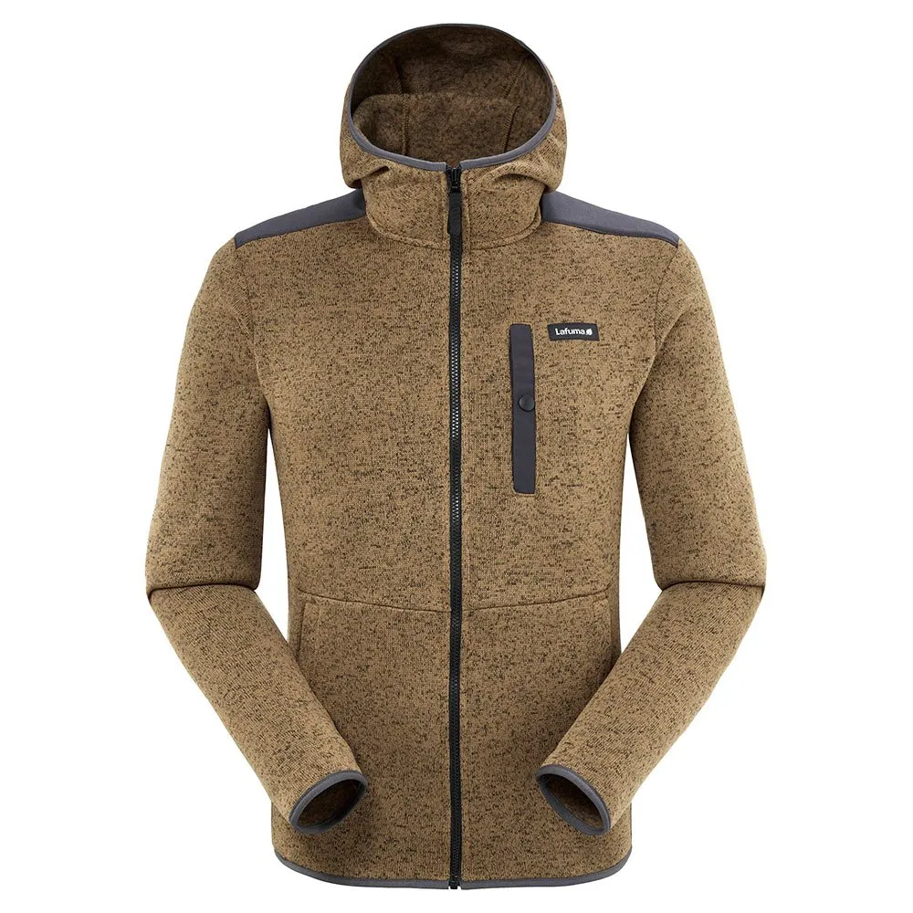 Lafuma Cloudy Fleecejacka Med Huva, Gold umber