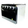 Lasalle Bristol Gasspis Med 3 Brännare (gasol) 43 Cm, Black / silver, 54.5 x 41.5 x 53.5cm