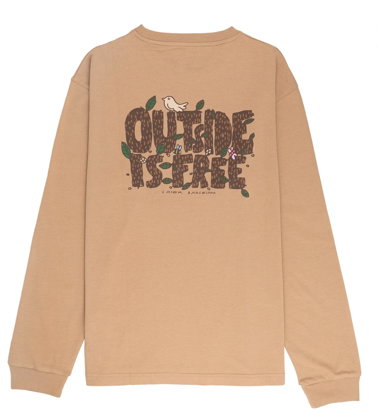 Laser Montseny Outside is Free LS Tee