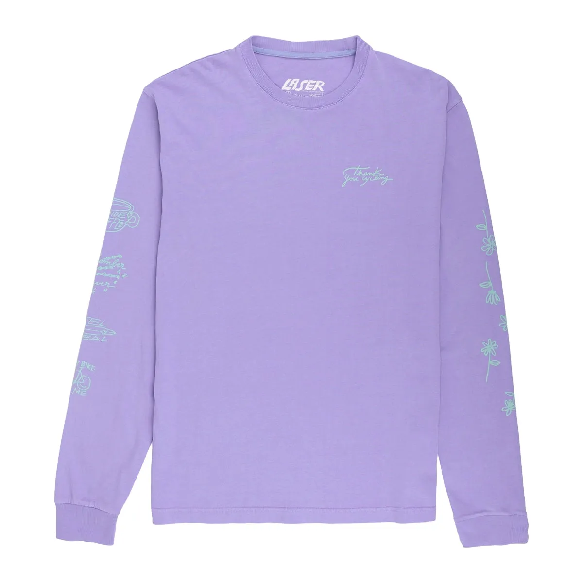 Laser x RODAGIRA Long Sleeve Tshirt, Lavender