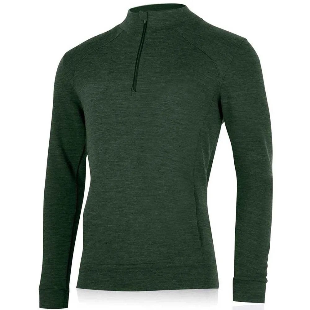 Lasting Warmin 6166 Fleece Med Halv Dragkedja, Green